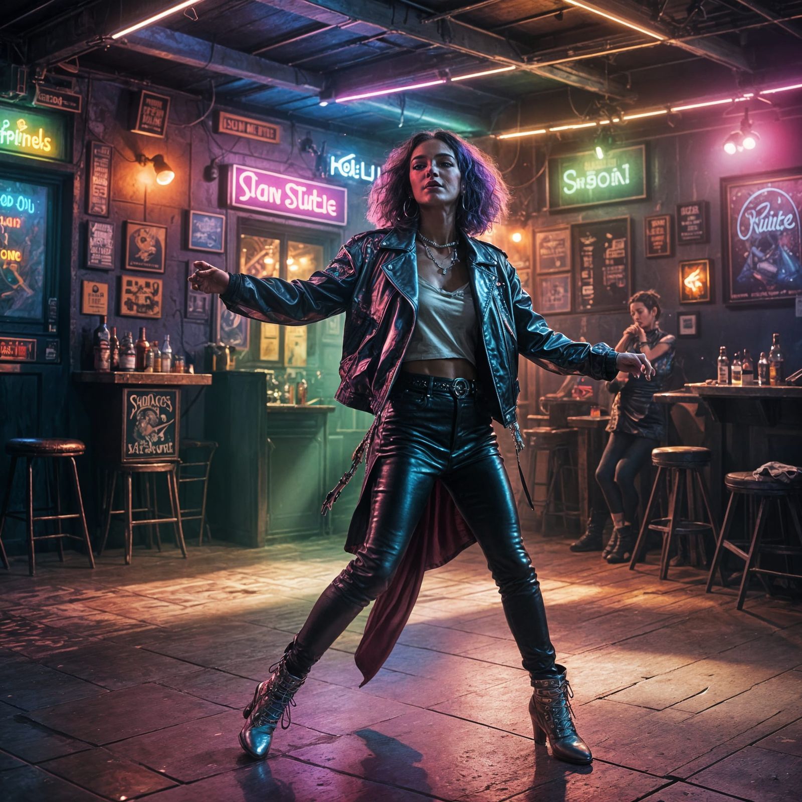 Rock and Roll Queen in a Detailed Digital Painting