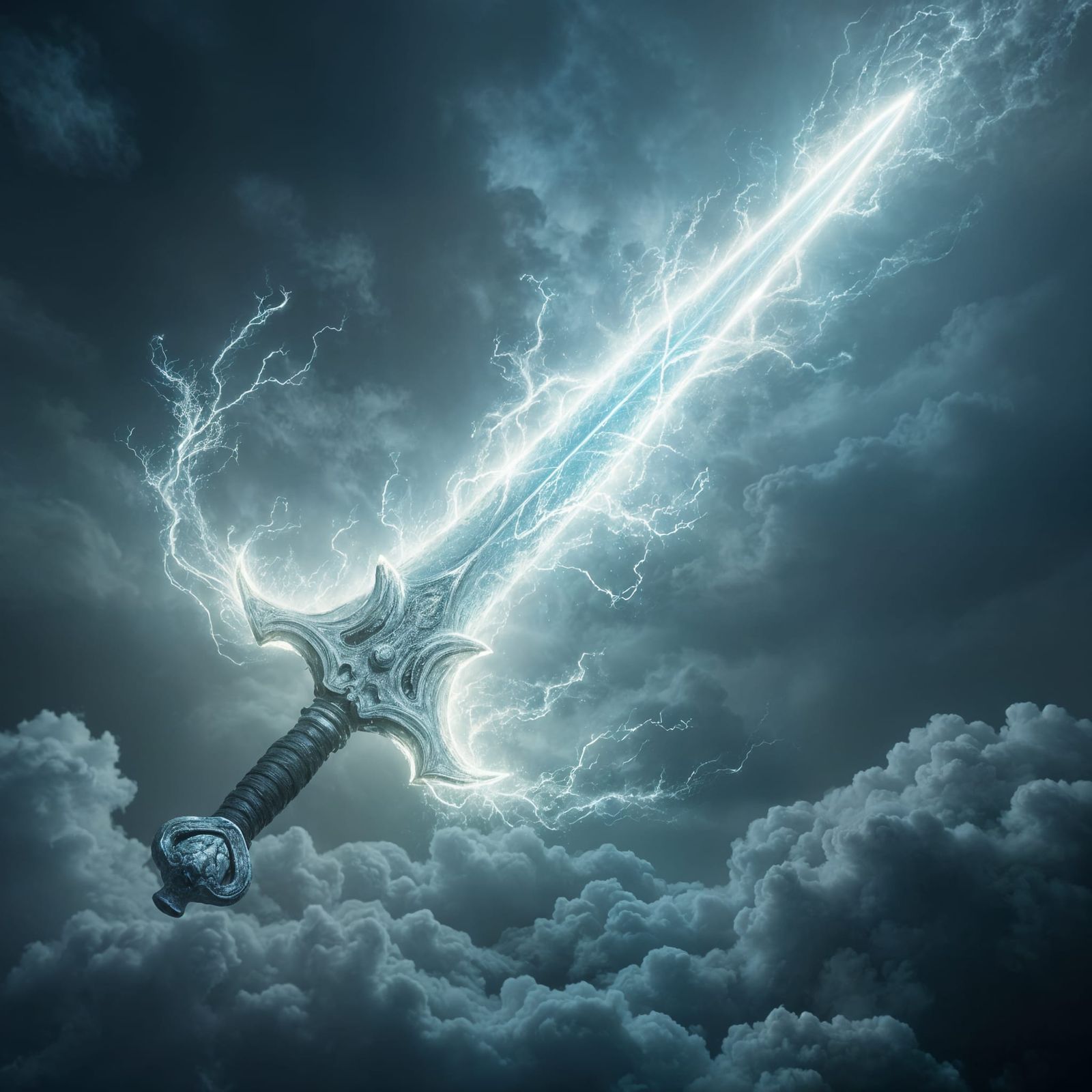 Mystical Sword of Wind and Air in Radiant Glory