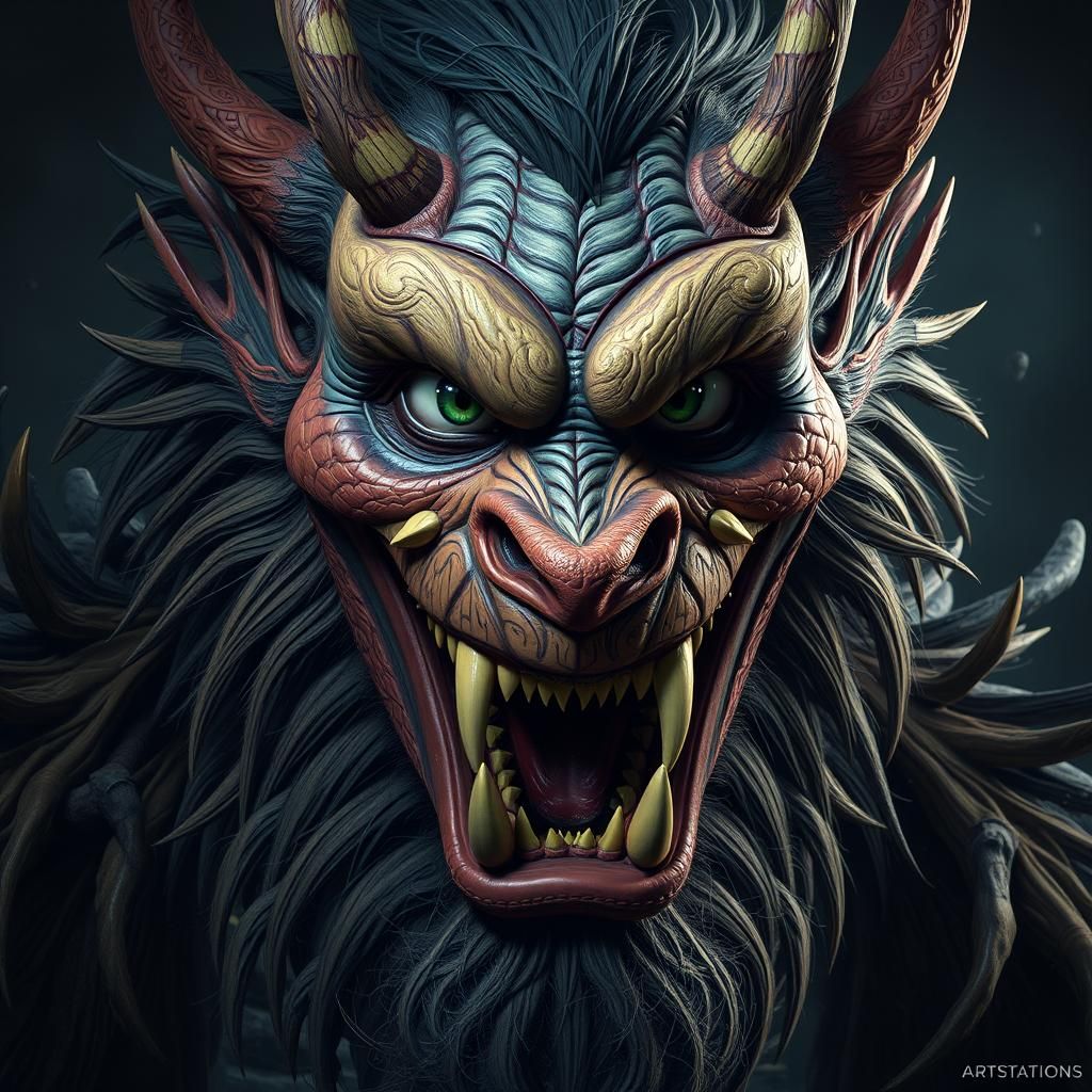 Frumerous Bandersnatch Portrait in Detailed Matte Painting