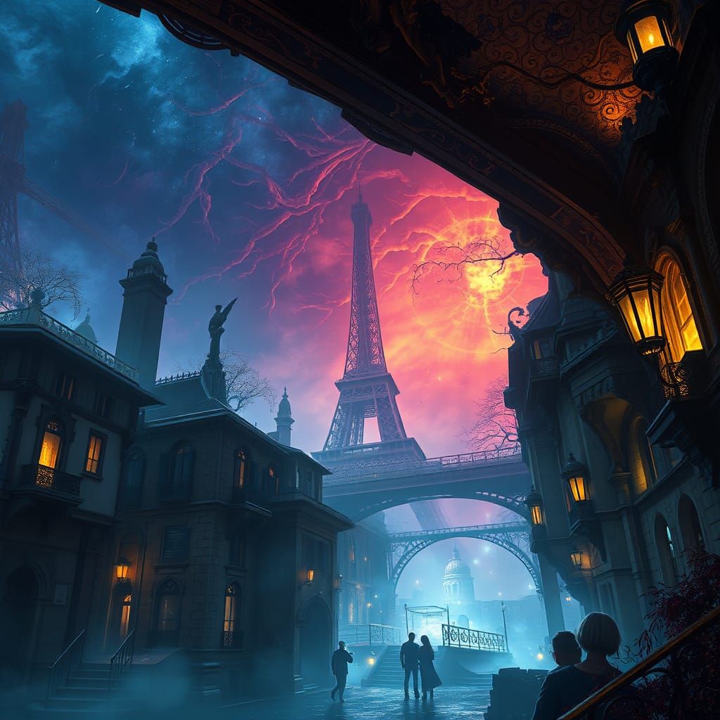 Dark Fantasy Parisian Masterpiece in 8K Resolution
