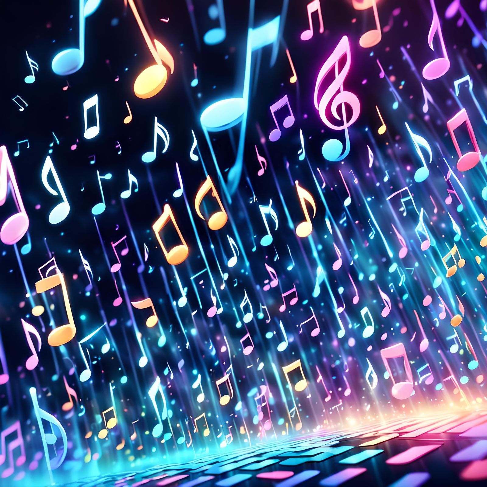 Claves of Music in Colored Air, 3D Anime Art