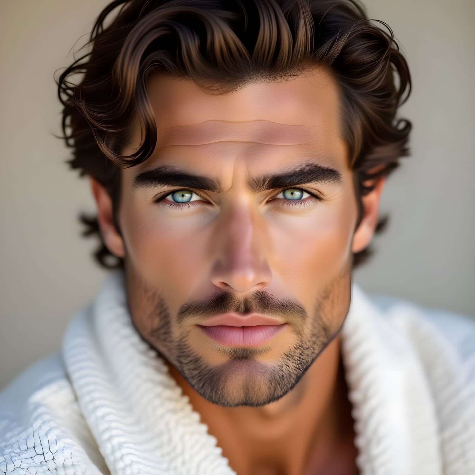 Captivating Portrait of a Handsome Man