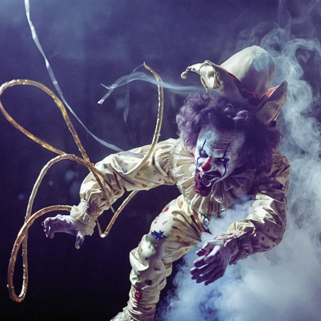 Crystal Clown Portrait in Hyperrealistic Style