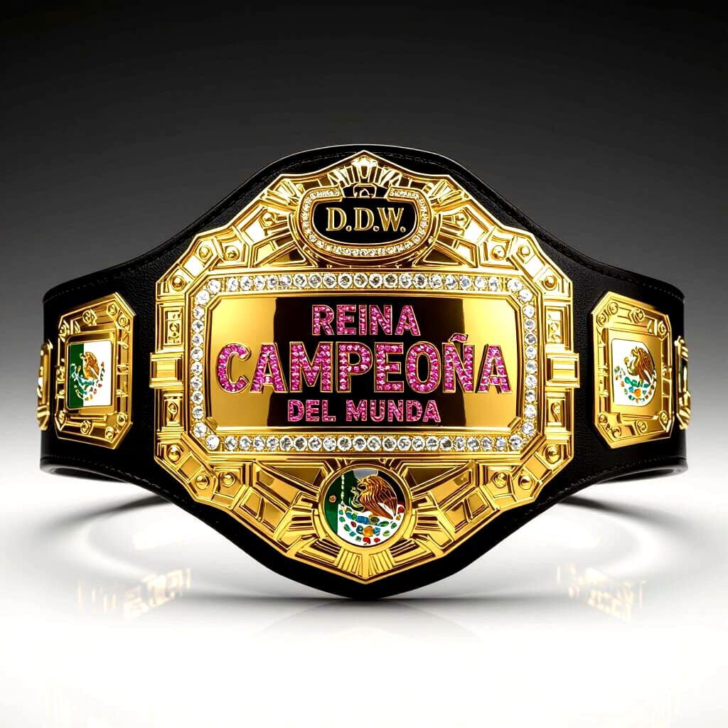 Gold Championship Belt Inspired by Giger