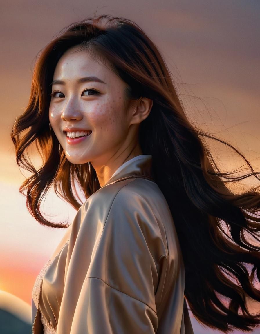 Renaissance-Style Portrait of a Korean Woman