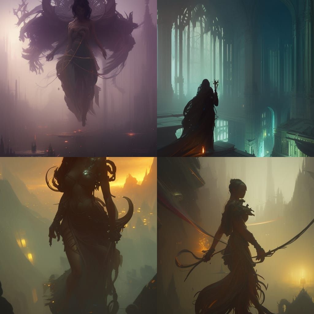 Dark Fantasy Si-Fi Concept Art in 8K Resolution