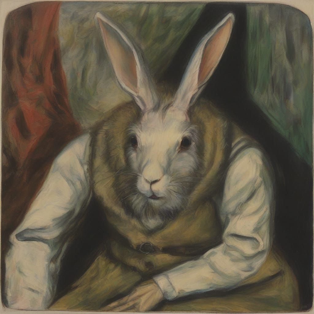 Mysterious Figure Emerges from Shadows in a Dark, Surreal La...