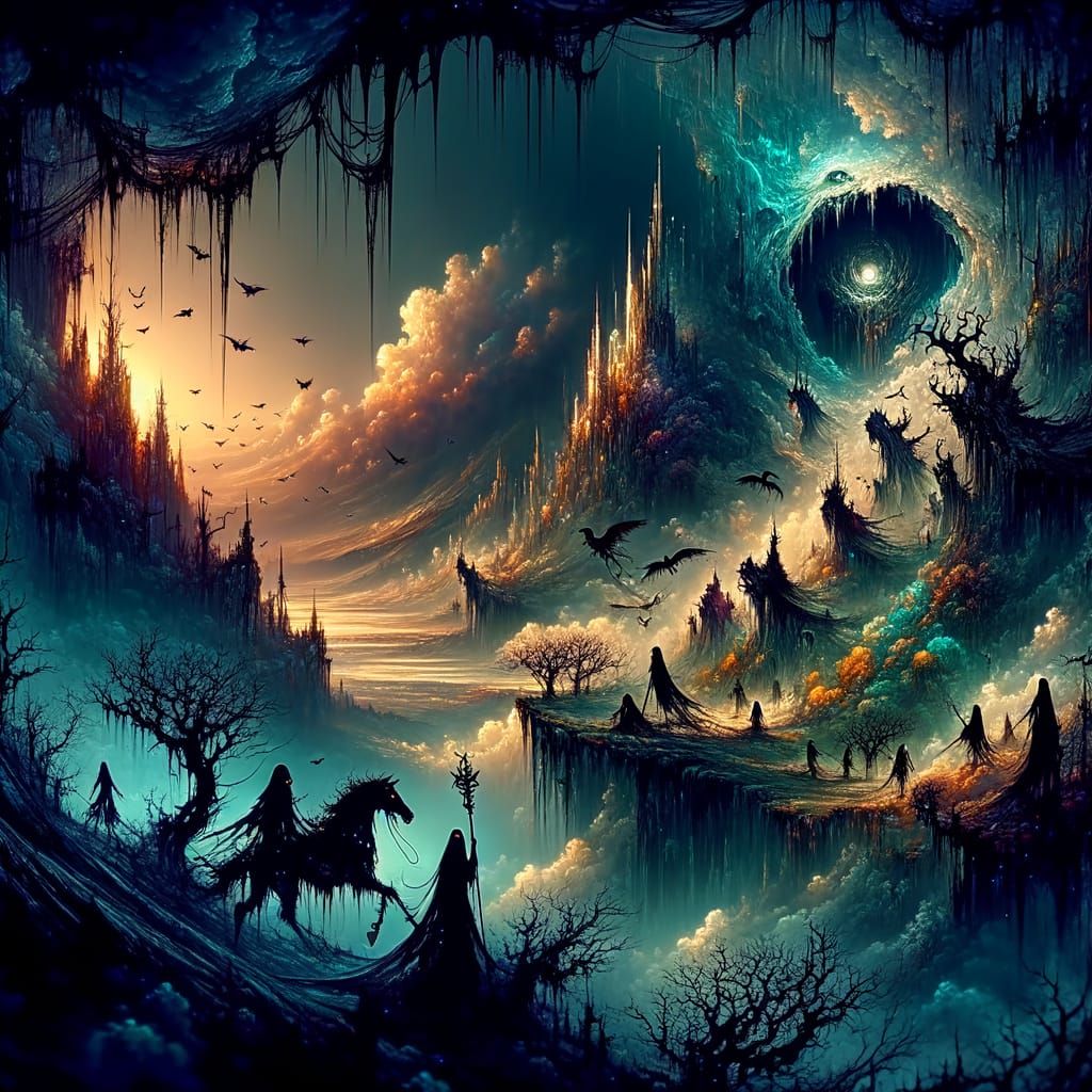 Dark Fantasy Realms: Twisted Landscapes of Shadows and Magic