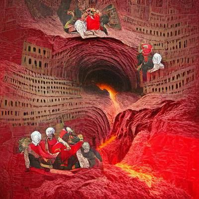 Dante's Inferno: An AI Interpretation