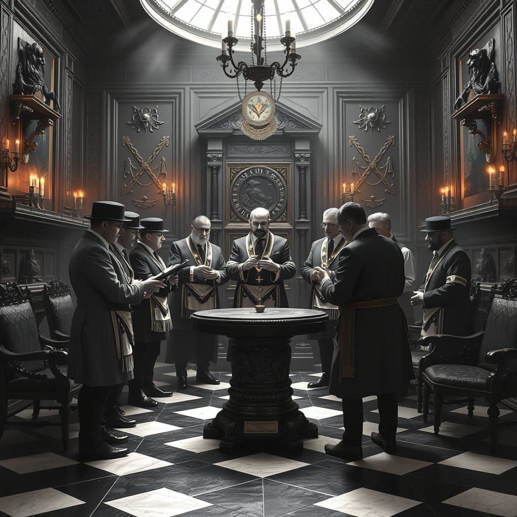 Masonic Brethren in York Rite Ritual