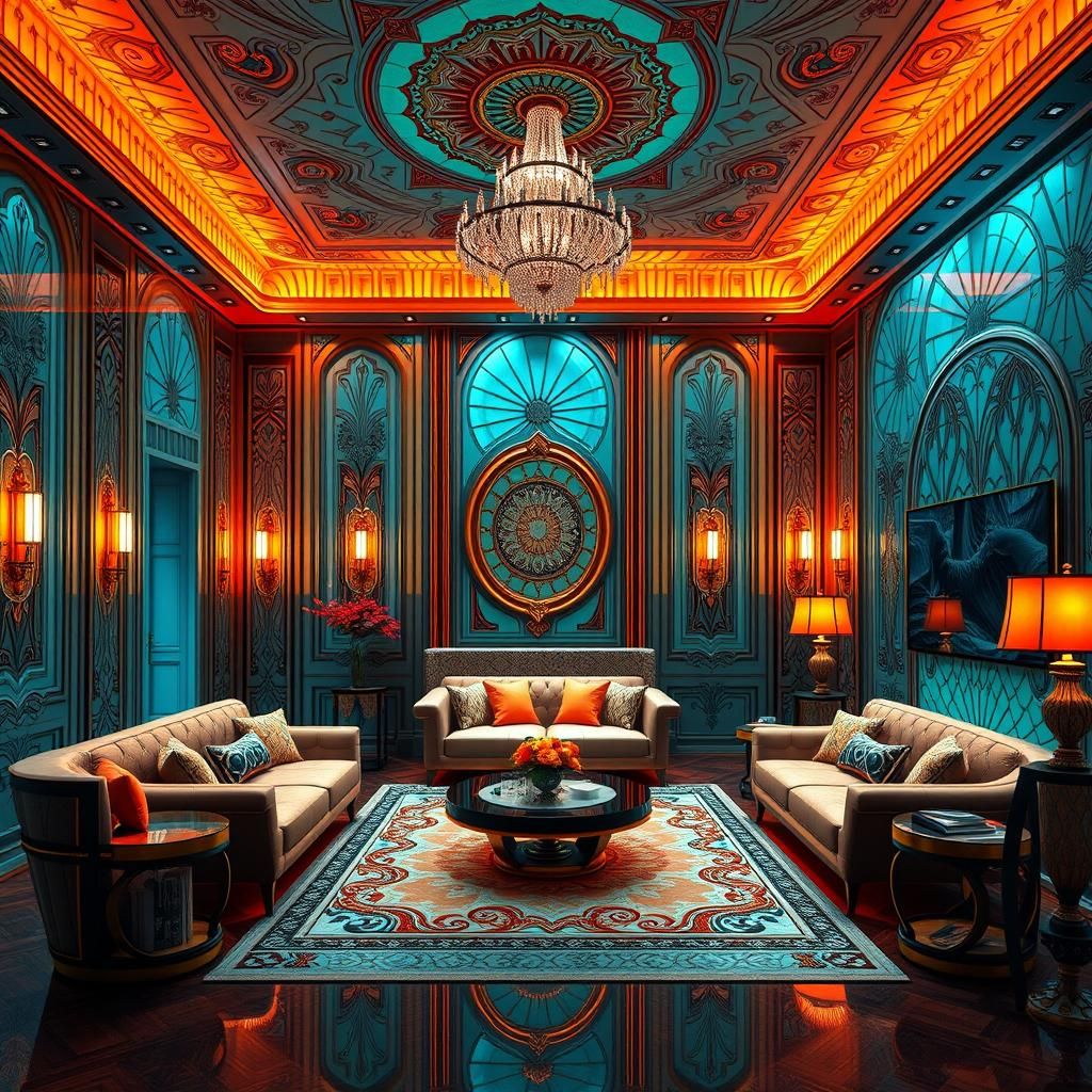Art Deco Living Room