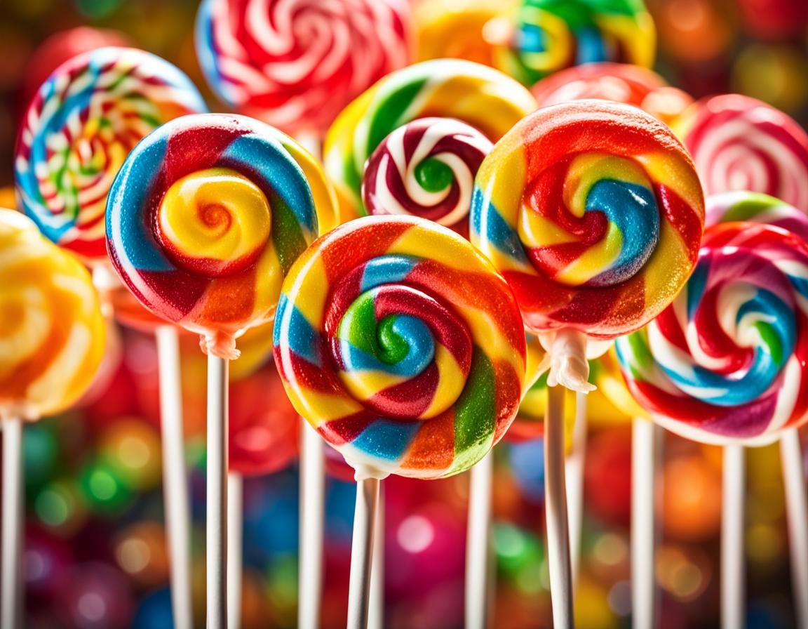 Surreal Still Life Photography of Lollipops in Ultra-HD