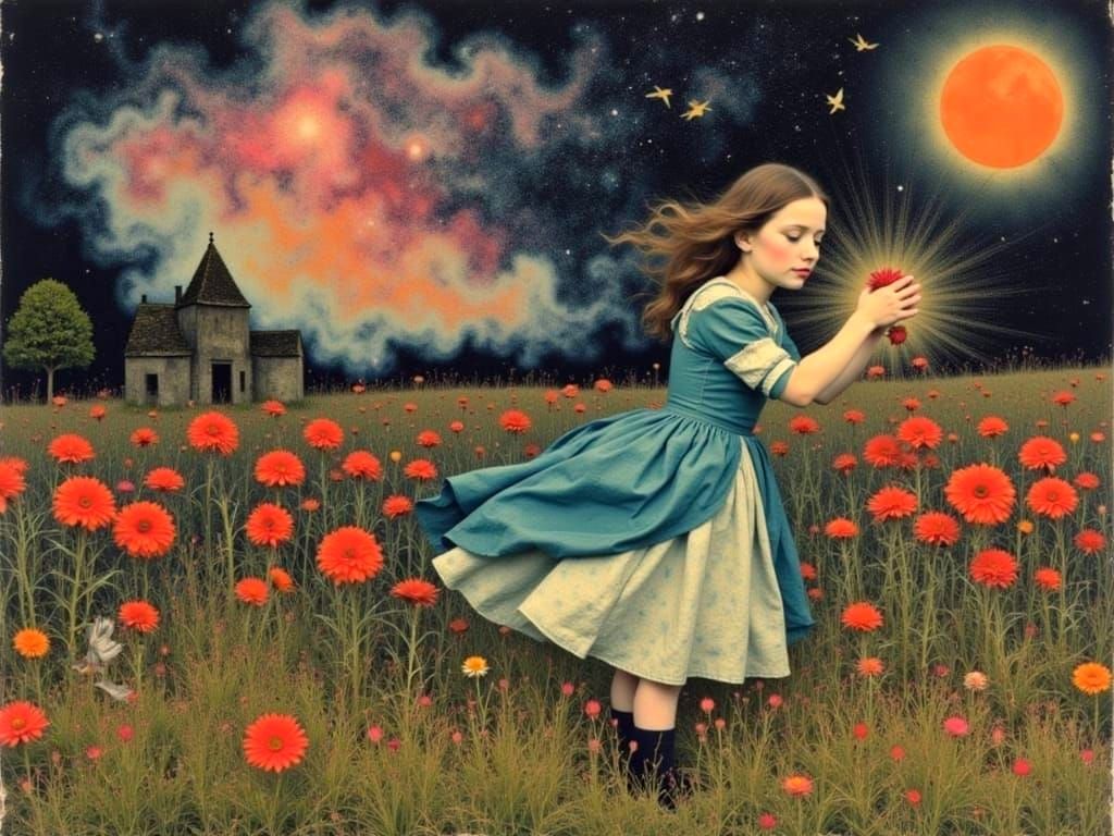 Whimsical Baroque Creatures with Vibrant Swirling Colors