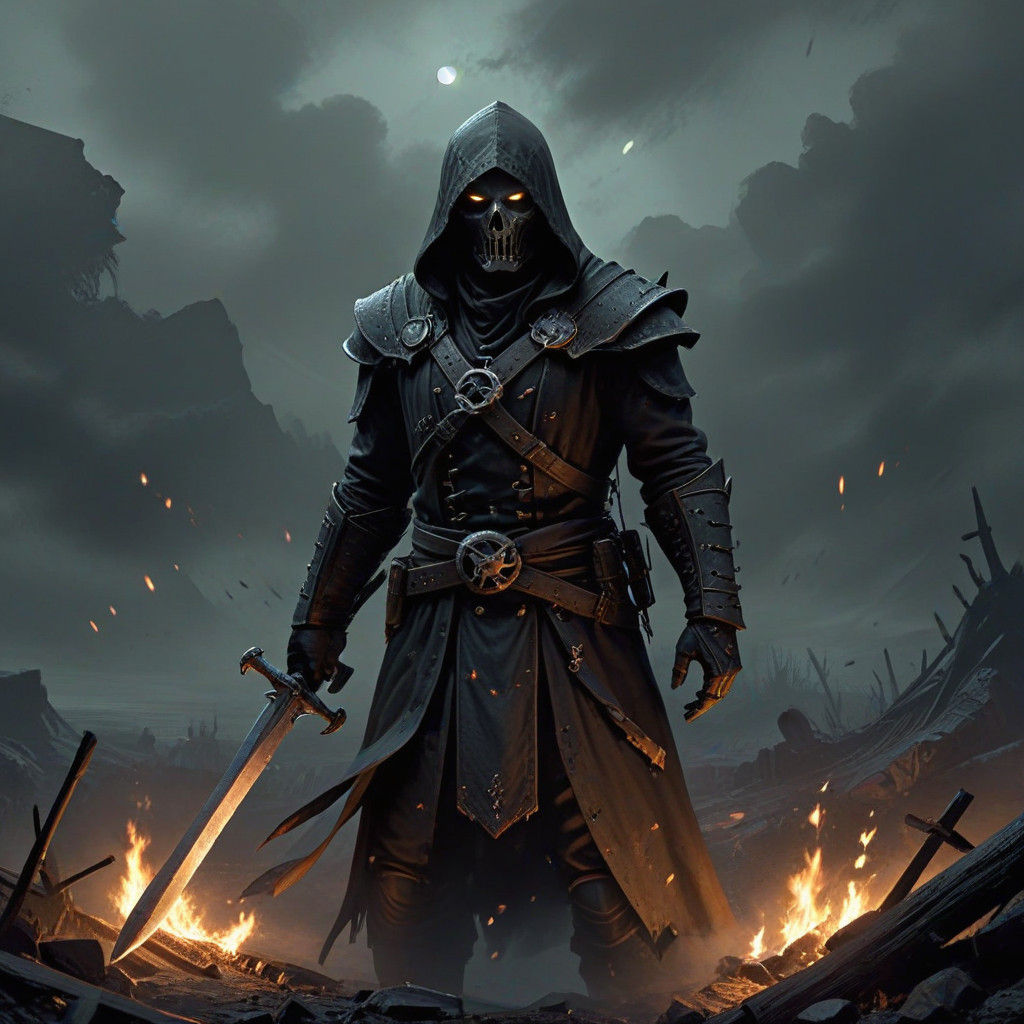 Dark Fantasy Realm in Grimdark Style