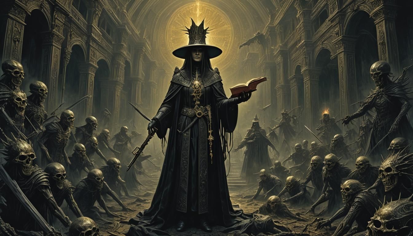 Blackpriest Exorcist Defends Against Demons