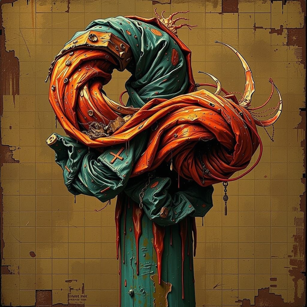 Abstract Swirling Shapes and Forms