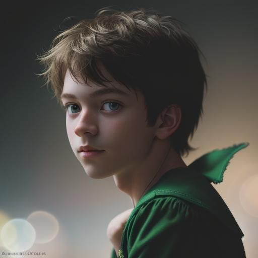 Peter Pan Portrait in Professional Photography Style