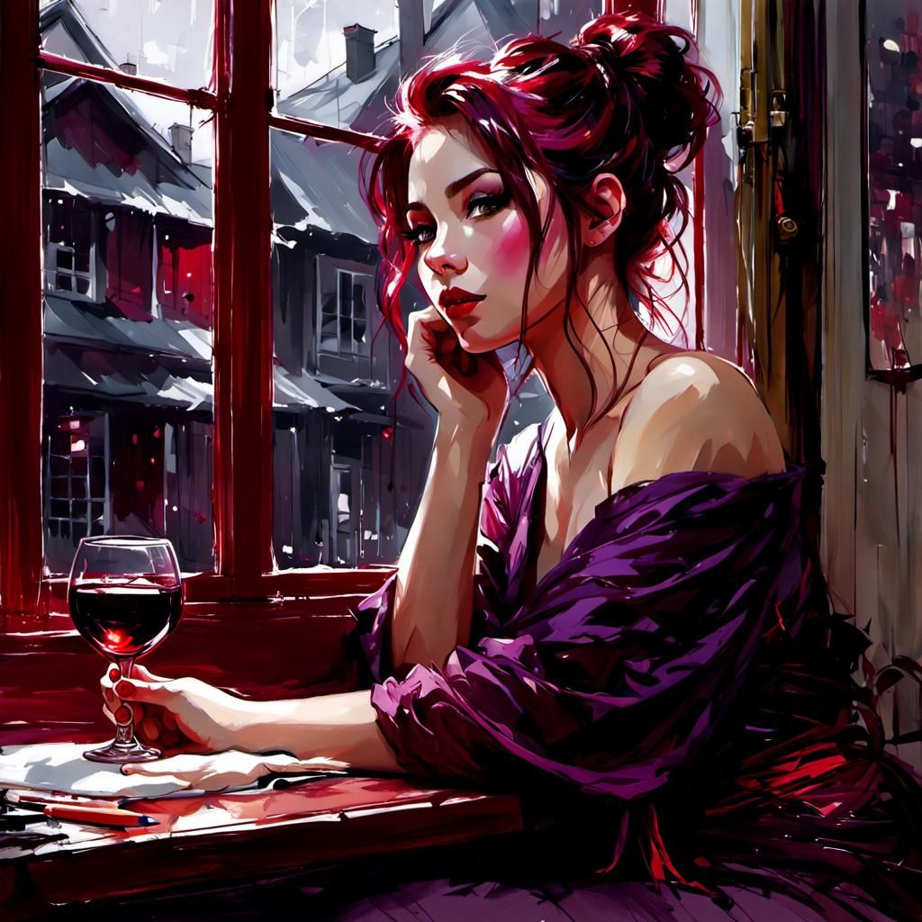 Maki Jujutsu Kaisen: Merlot Pencil Sketch