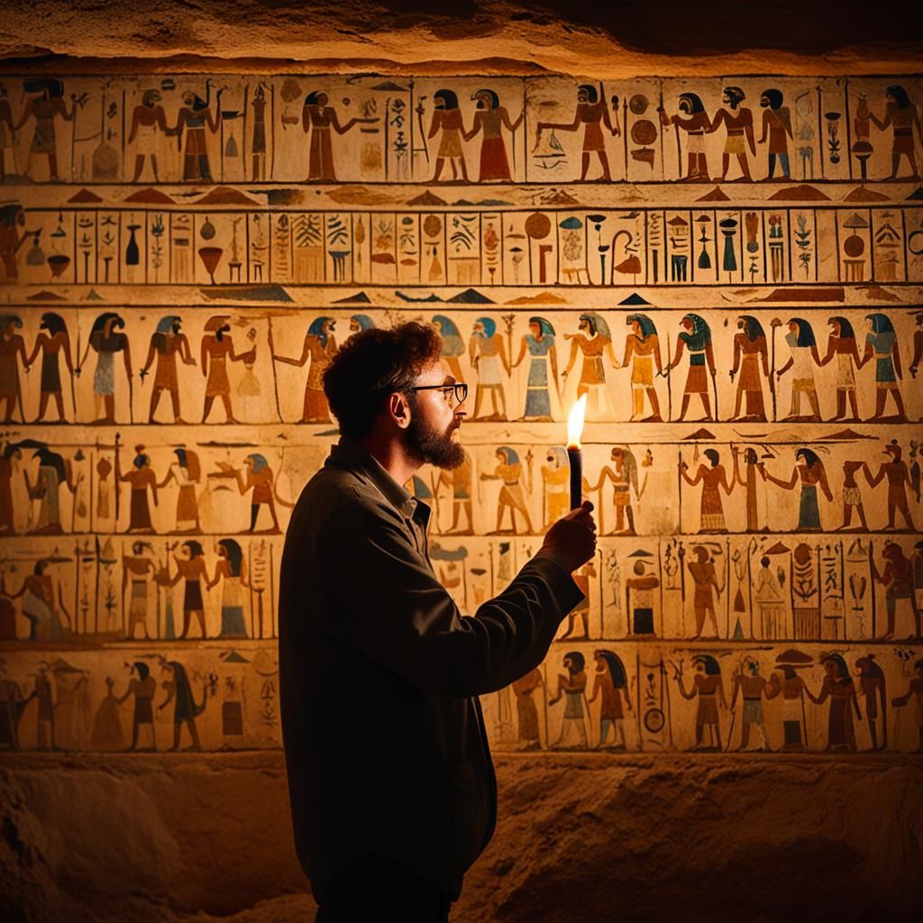Archaeologist Uncovers Ancient Egyptian Tomb Paintings