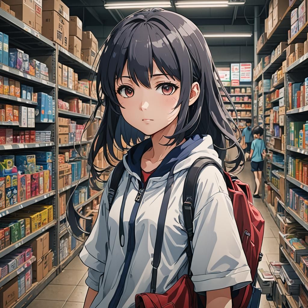 Anime Style Online Shopping Fantasy Art