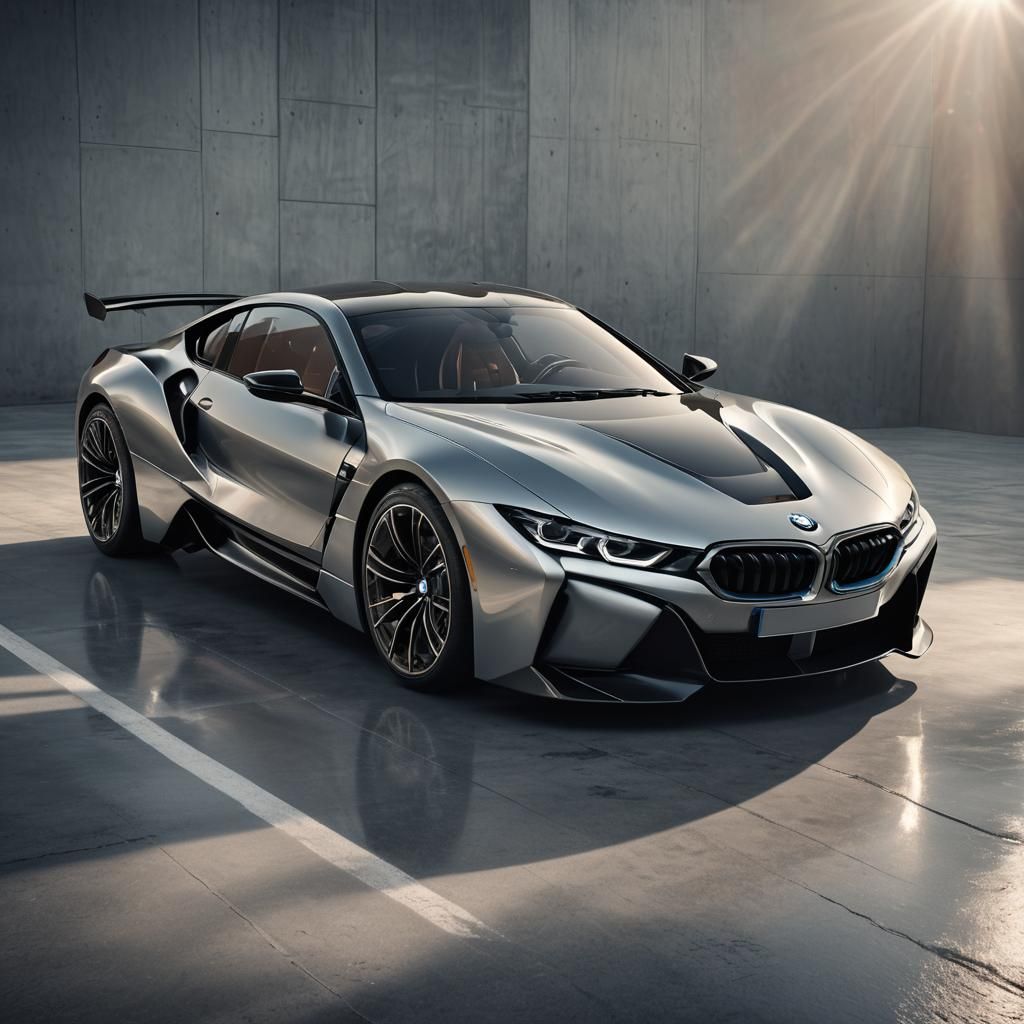 Futuristic BMW Supercar: Hyper-Realistic Automotive Photogra...