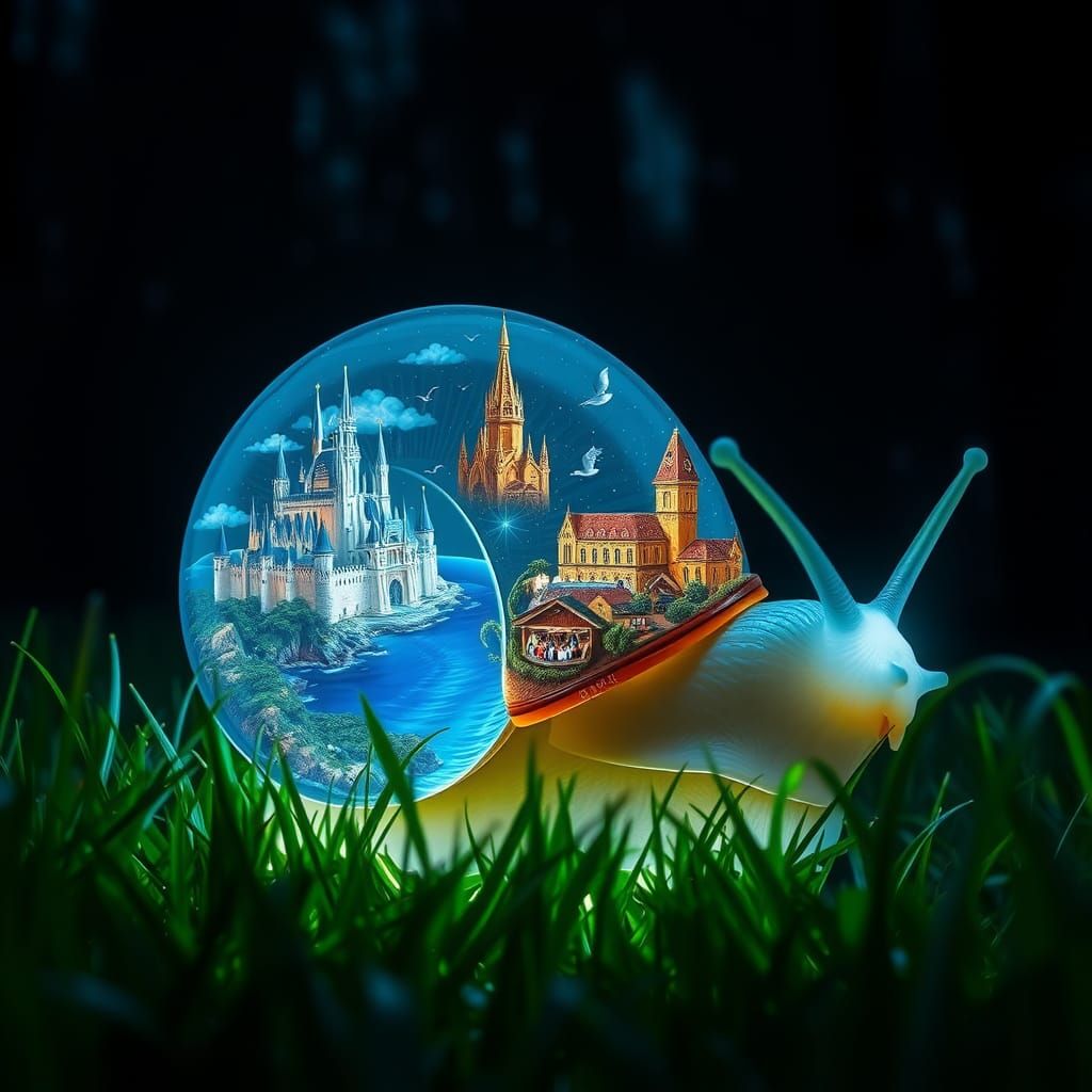 Bioluminescent Snail Shell Reveals Miniature World