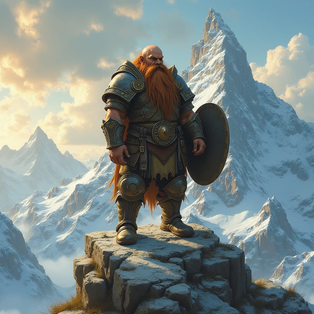 Mountain Dwarf in Majestic Plate Armor