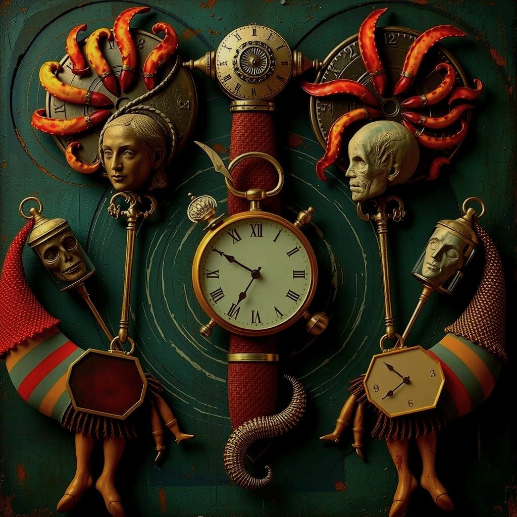 Abstract Swirling Vortex Patterns in Dynamic Motion