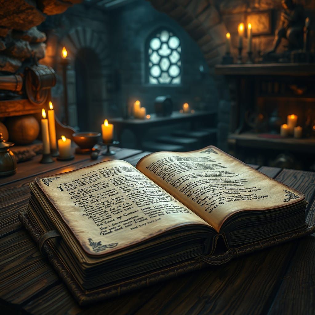 Medieval Manuscript Revealed in Rich, Mystical Atmosphere