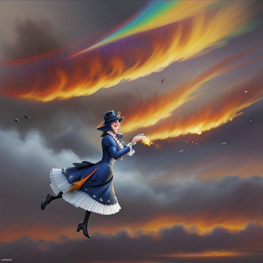 Surreal Artwork in Hyperdetailed Tetradic Colors Depicting a...