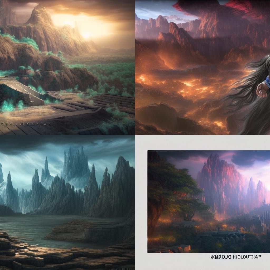 Detailed Matte Painting of Hokuto no Ken