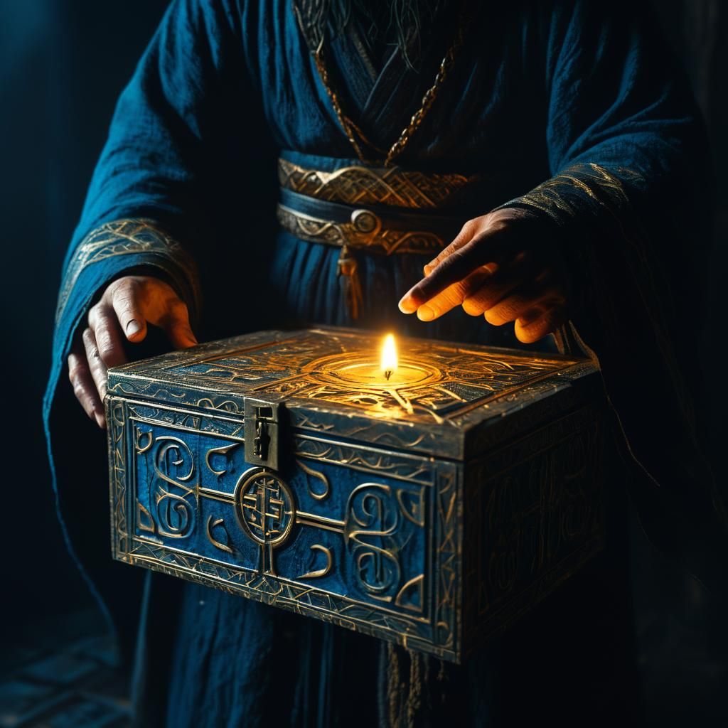 Mysterious Runebox in Fantasy Concept Art