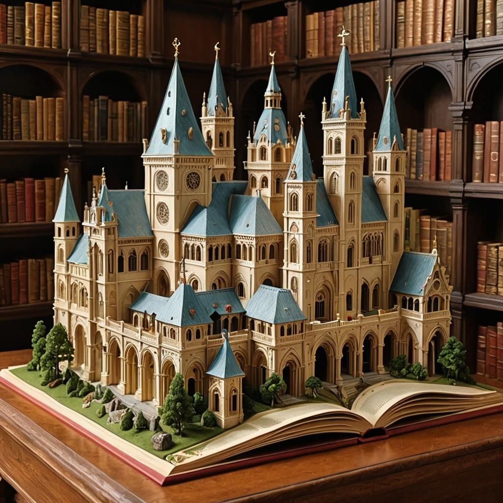 Renaissance Architecture Pop-Up Book: Detailed Photo