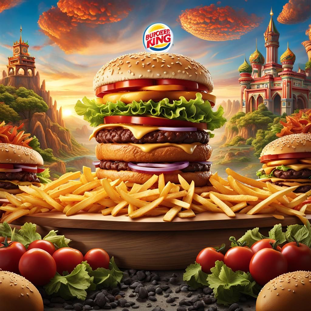 Burger King's Flavor Kingdom - Where Burgers Wear Crowns!