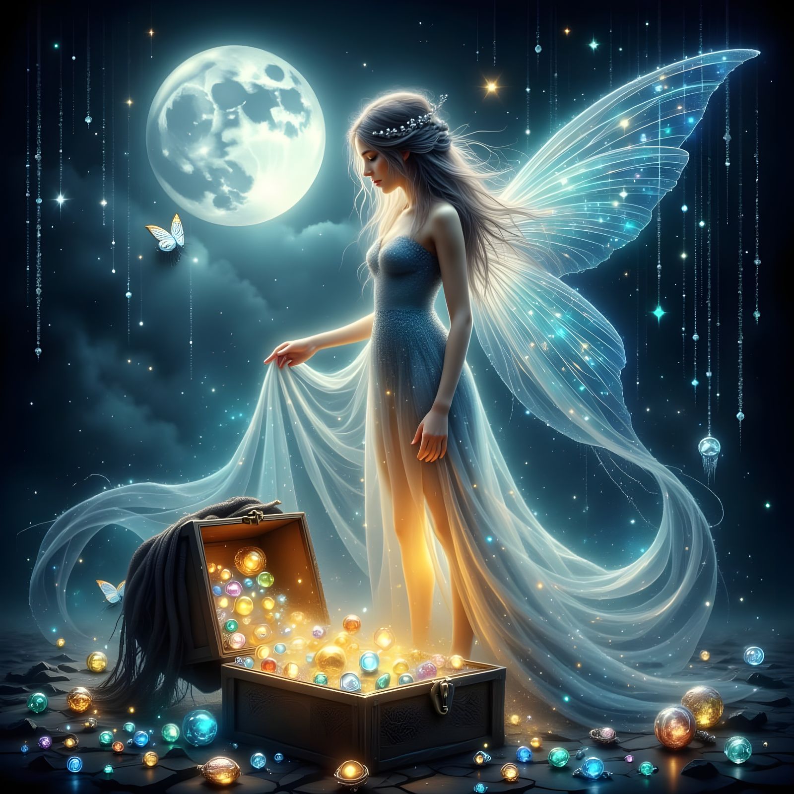 Ethereal Fairy Guarding Treasure Chest