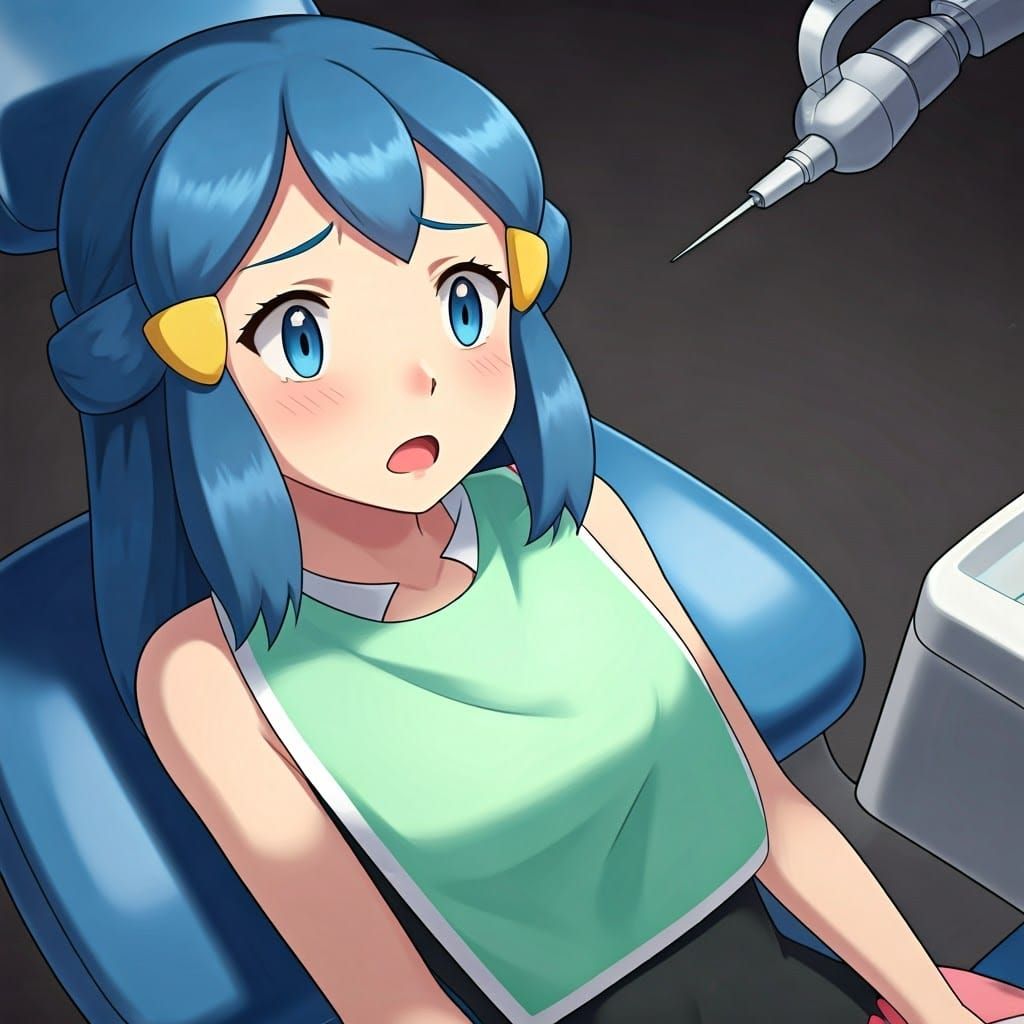 Dawn from Pokemon at the Dentist: Anime Key Visual