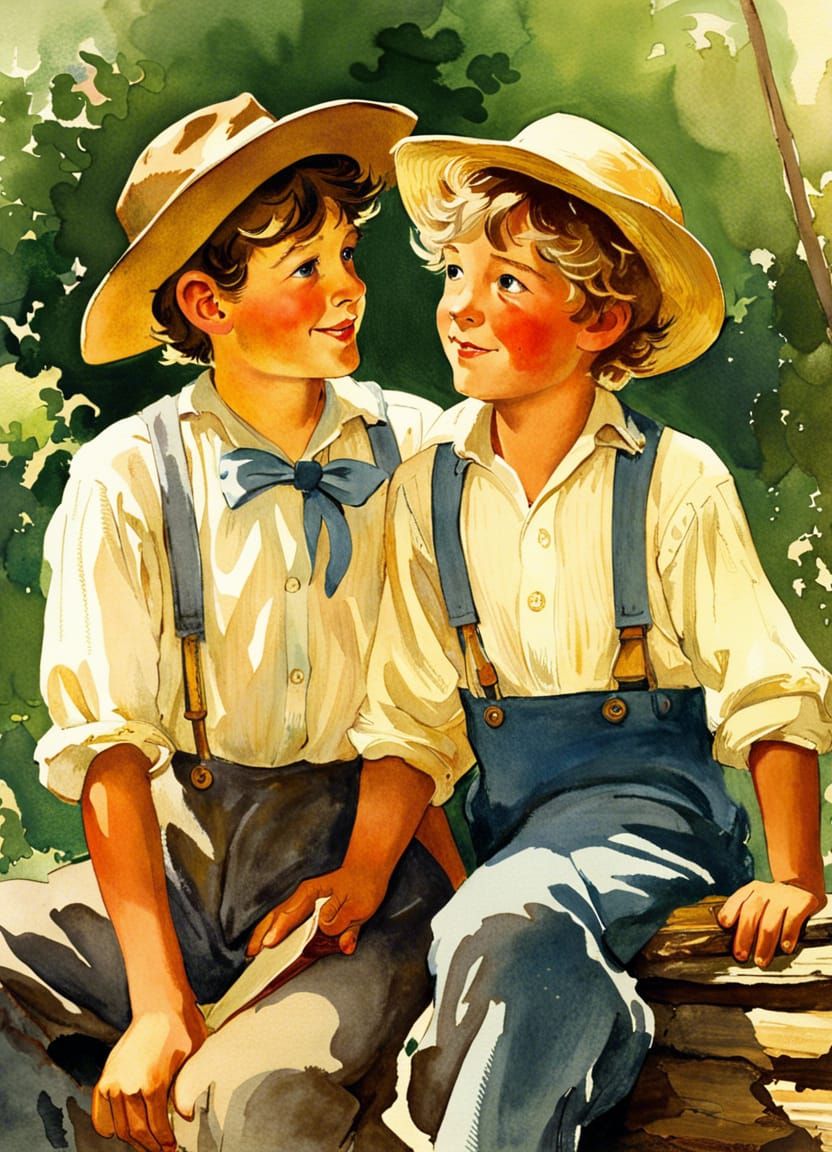 The adventure of Tom Sawyer and Huckleberry Finn