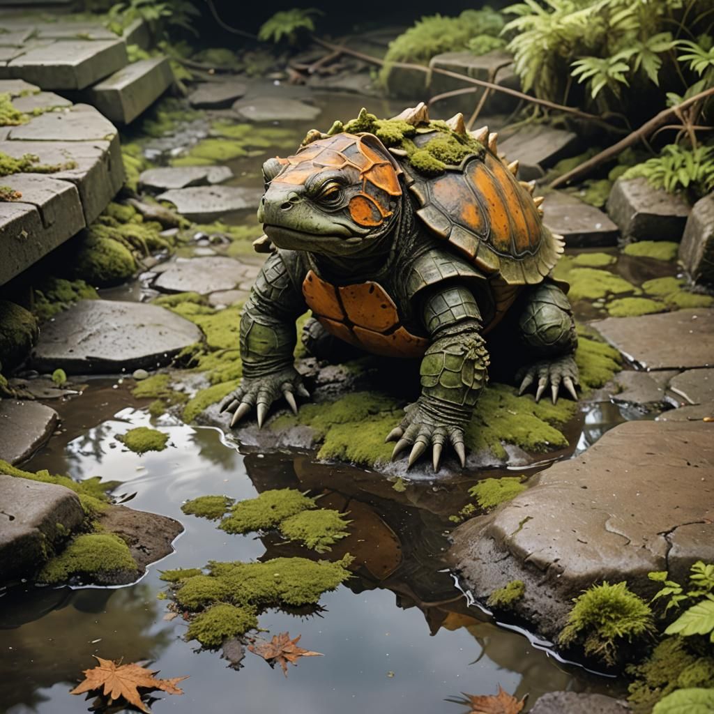 Mossy Turtle Druid in Sewer