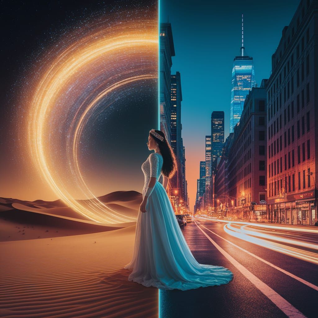 Persian Princess Travels Through Time Portal