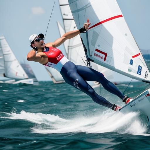Olympic Solo Sailing Competition: Action Shot for Trophy
