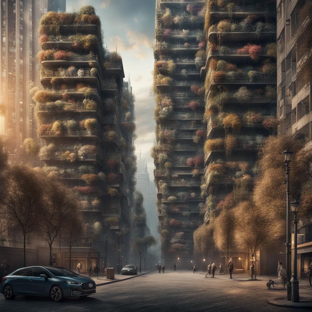 Meme Art on Building Wall: Digital Matte Painting