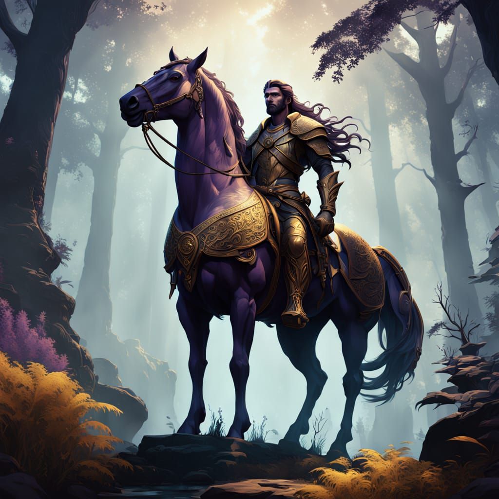 Majestic Centaur in Enchanted Forest