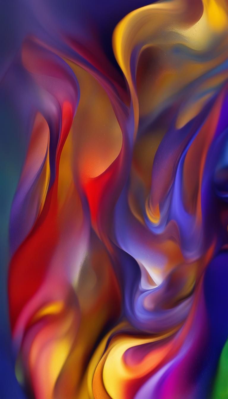 Abstract Sensual Composition with Bokeh and Vivid Colors