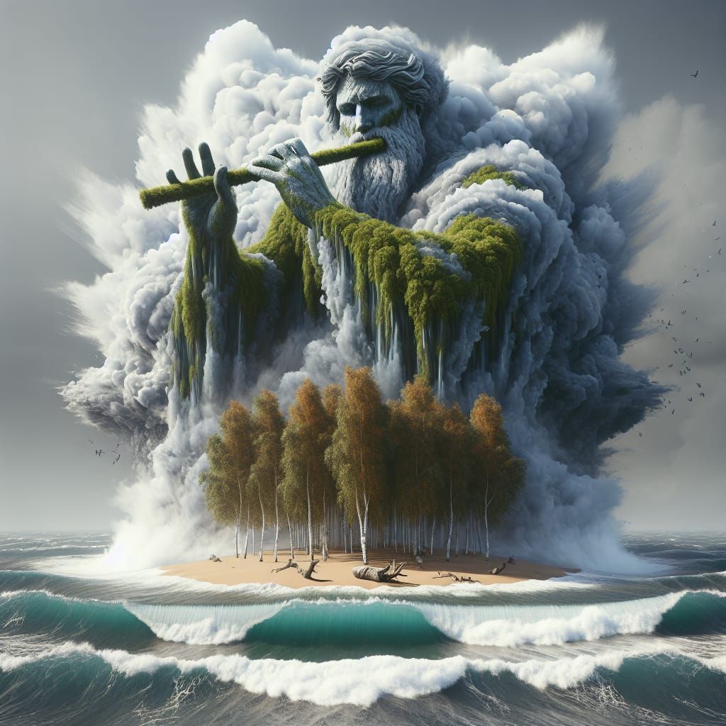 Apocalyptic Island: King Dissolving into Vapor