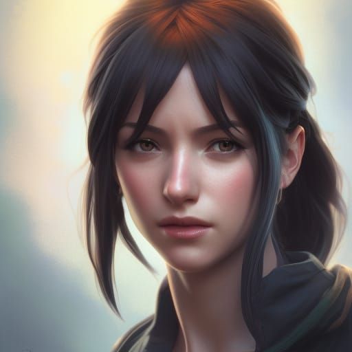 Rinoa Portrait in Hyperdetailed Digital Art Style