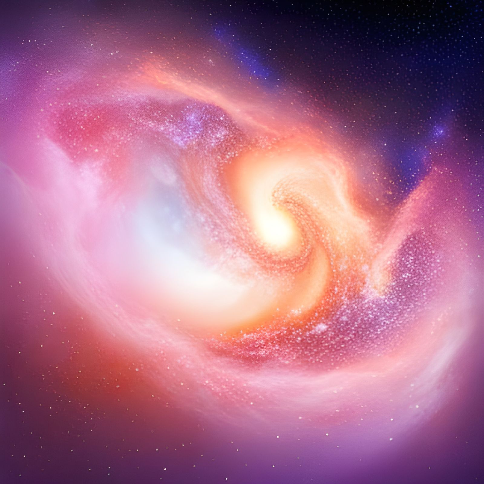 Hyperrealistic Milky Way Splash Art with Color Depth