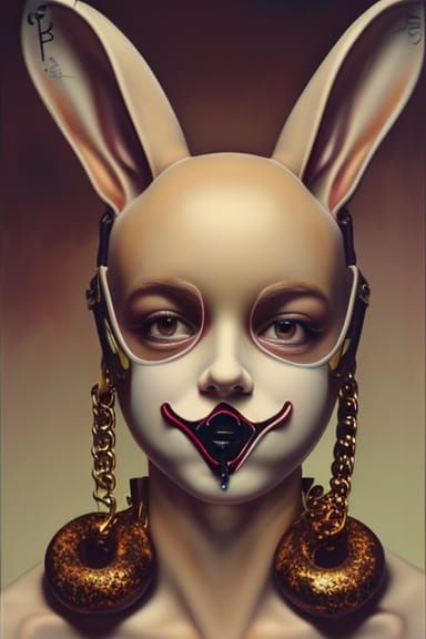 bunny mask.