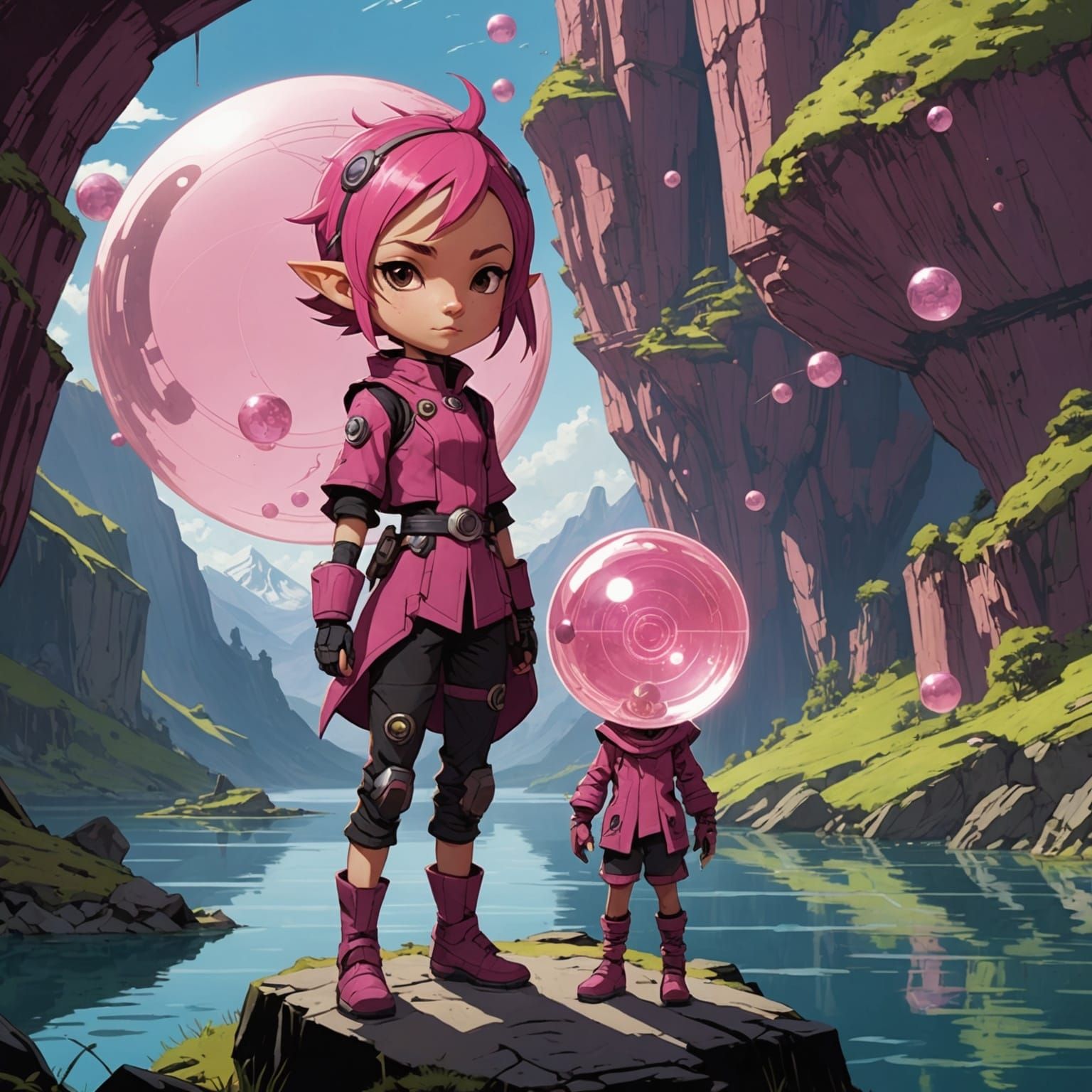 Aelita And Her Energy Field Friend