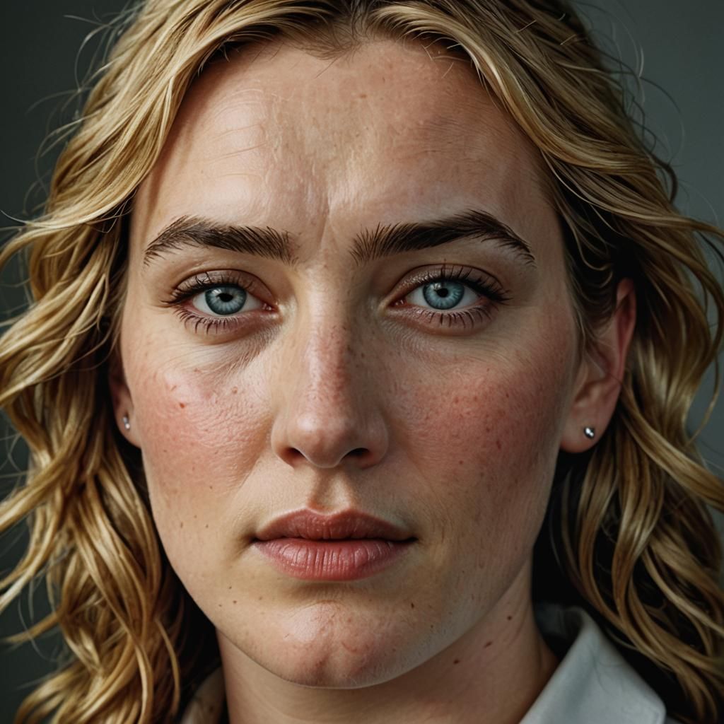 Young Kate Winslet: Professional Color Portrait