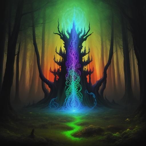 Mystical Hoodoo Practitioner Summons Spirits in Surreal Oil ...